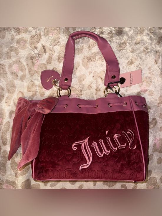 Juicy Couture Handbags - NWT Juicy Couture Cranberry Juice Vintage Dream Tote